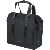 Basil Grand Bicycle Shopper 23L cykeltaske enkelt med MIK Hooks System vandtæt black (NEW 2026)