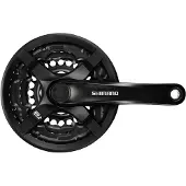 Shimano FC-TY501 krank, 170 mm 42/34/24T, 6-8 år, med kædeskærm