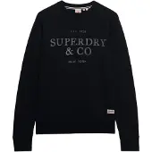 Superdry Superdrytil mænd. M2014717A Sweatshirt 1954 Company Relaxed marineblå (S), Casual, Bomuld