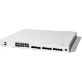 Cisco Catalyst 1300-24XTS - Switch - L3 - smart - 12 x 10 Gigabit Ethernet + 12 x 10 Gigabit SFP+ - monterbar på stativ