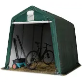 TOOLPORT 2,4x3,6m, Garagetelt, PE-teltdug, mørkegrøn