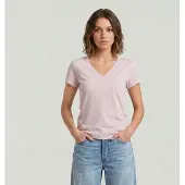G-Star Overdyed Slim V T-Shirt - Pink - Women