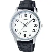 Casio Herreur MTP-1303L-7BVDF Classic Hvid/Læder Ø40 mm