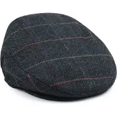Barbour Wilkin Flat Cap Herringbone Flerfarvet Grøn ørkegrøn åle