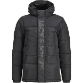 Jack & Jones Dynejakke - JCOSpeed - Sort/Tone In Tone - - 8 år (128) - Dunjakke