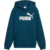 Puma ESS No. 1 Logo Fleece Hoodie Youth, Clothing, Midnight Petrol, 11-12Y