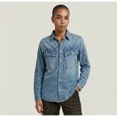 G-Star 2-pocket Regular Shirt - Light blue - Women