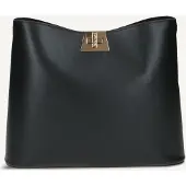 Caprice Handbag, black, made of Leather and textile, Size 1