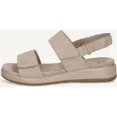 Caprice Sandal, beige, made of Leather without heel, Size 37