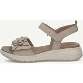 Caprice Sandal, white, made of Leather without heel, Size 39