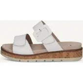 Caprice Mule, white, made of Leather without heel, Size 42
