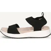 Caprice Sandal, black, made of Textiles without heel, Size 41