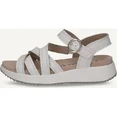 Caprice Sandal, white, made of Leather without heel, Size 41