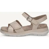 Caprice Sandal, beige, made of Leather without heel, Size 42