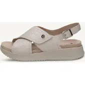 Caprice Sandal, white, made of Leather without heel, Size 36
