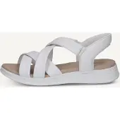 Caprice Sandal, white, made of Leather without heel, Size 38