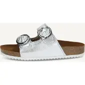 Caprice Mule, silver, made of Leather without heel, Size 37