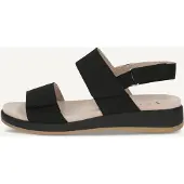 Caprice Sandal, black, made of Leather without heel, Size 37