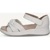 Caprice Sandal, white, made of Leather without heel, Size 37