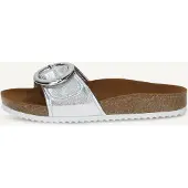 Caprice Mule, silver, made of Leather without heel, Size 41