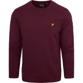 Lyle & Scott Trøje i Bordeaux Bourgogne måle