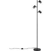 QAZQA Moderne gulvlampe sort 3-lys - Jeana