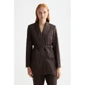 Scotch & Soda Double Breasted Lurex Pinstripe Blazer