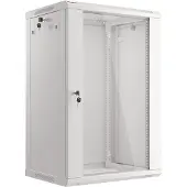 Lanberg - Rack kabinet - vægmonterbar - grå, RAL 7035 - 18U - 19