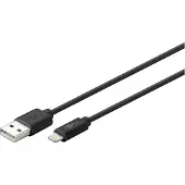 Pro USB-A <-> Lightning - 2m - Sort
