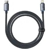 Baseus Crystal Shine USB-C / Lightning Kabel CAJY000201 - 1.2m - Sort
