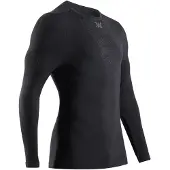 X-Bionic - Skiundertøj - Mightywool Shirt LS M Black til UnisexUld - Størrelse L - Sort