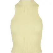 Urban Classics Short Rib Knit Turtleneck ærmeløs T-shirt