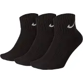 Nike Polstrede Nike-ankelstrømper (3 par) - sort