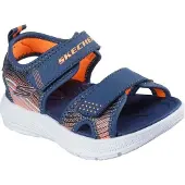 SKECHERS Drenge Microspec Vandstænk Sandaler Navy