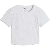 Puma Essentials Geripptes T-shirt, størrelse X-Small