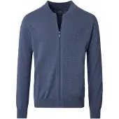 Casamoda cardigan med lynlås blå Blå Mørkeblå måle