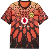 Puma Borussia Dortmund 26/27 Goalkeeper Jersey Men, Clothing, Hot Heat/Black, XXL