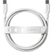 PanzerGlass empower by - USB-kabel - USB-C (han) til USB-C (han) - USB 2.0 - 48 V - 5 A - 2 m - Fast Power Charging (240W) - sølvhvid