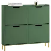 SoBuy Skoskab FSR100-SY – 100x90x19 cm