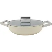 Smeg 50's style keramisk sauterpande med låg Ø28 cm Cream