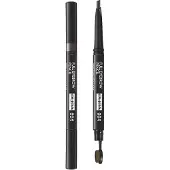 PUPA Milano Definer øjenbrynspenciller 2-i-1 004 Extra Dark 0,2 g (parabenfri) inkl. børste