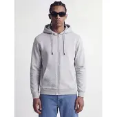 Jack & Jones Ensfarvet Hættetrøje Med Lynlås