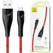 Usams 3m MicroUSB-kabel hurtigopladning rød