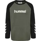 Hummel Bluse - HmlJR Logo - Castor Gray - - 5-6 år (110-116) - Bluse