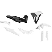 Race Tech Plastiksæt Transalp Revolution Hvid/sort