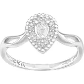 Diamant L'Eternel Ring sølv