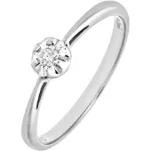 Diamant L'Eternel Ring sølv