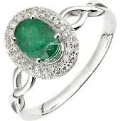 Diamant L'Eternel Ring sølv