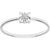 Diamant L'Eternel Ring sølv