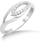 Diamant L'Eternel Ring sølv